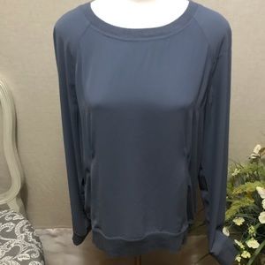 Lou & Grey Dusty Blue Blouse